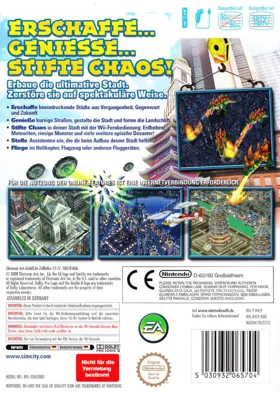 SimCity Creator box cover back